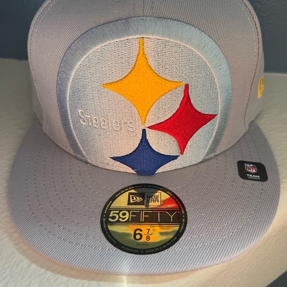 Fitted , New Era Pittsburg Steelers hat 6 7/8 - Picture 8 of 8
